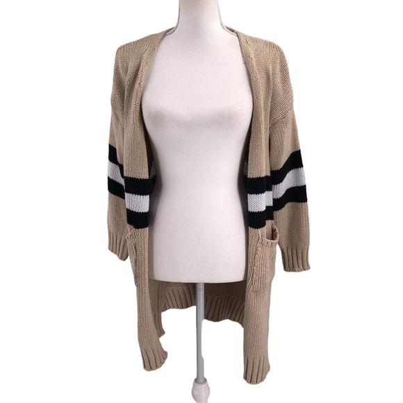 Goodnight Macaroon Womens Estrella Sweater Knit Long Cardigan Open Front - Picture 2 of 11